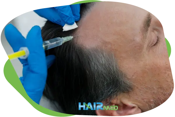 PRP used in hair treatment